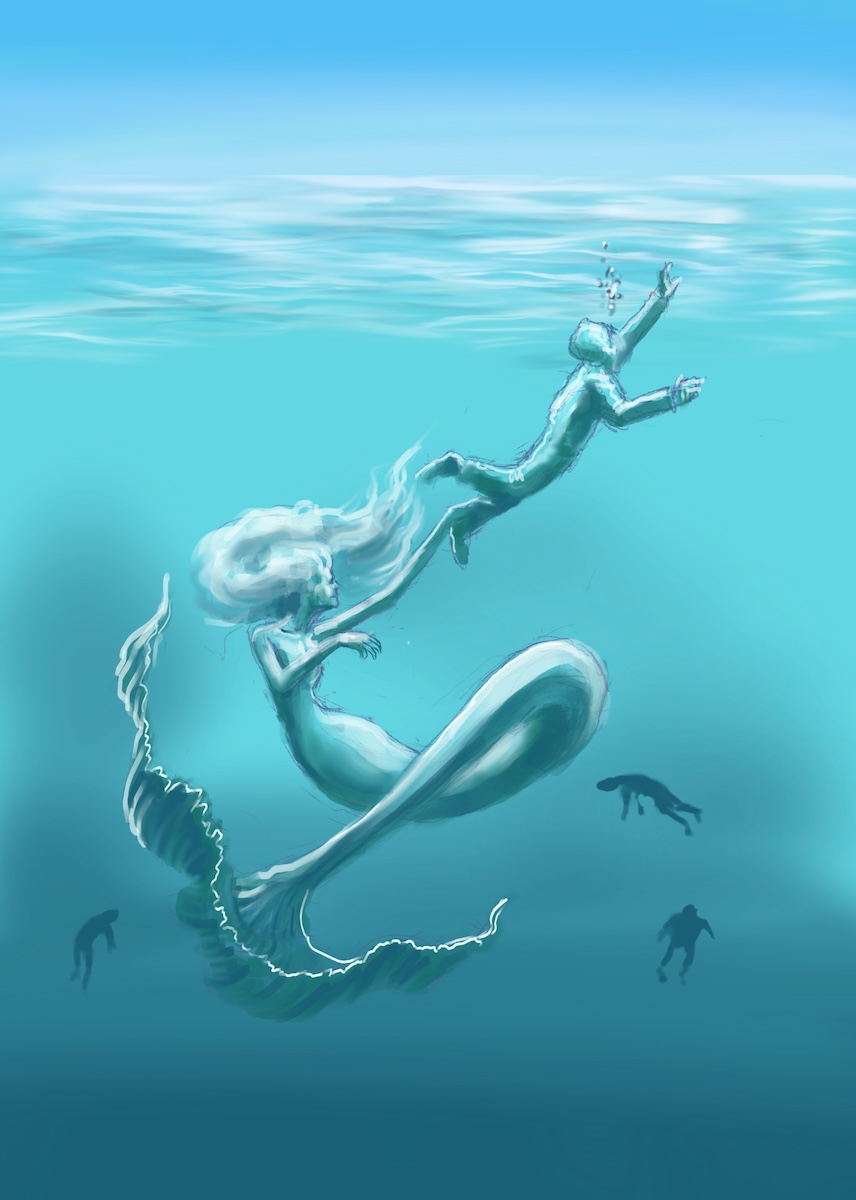 Ethereal Lonely Mermaid